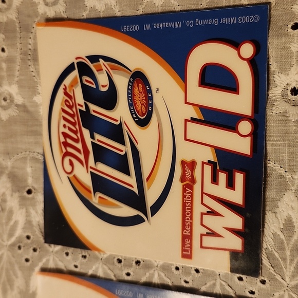 Miller Lite Stickers (Set of 2) - Picture 2 of 3